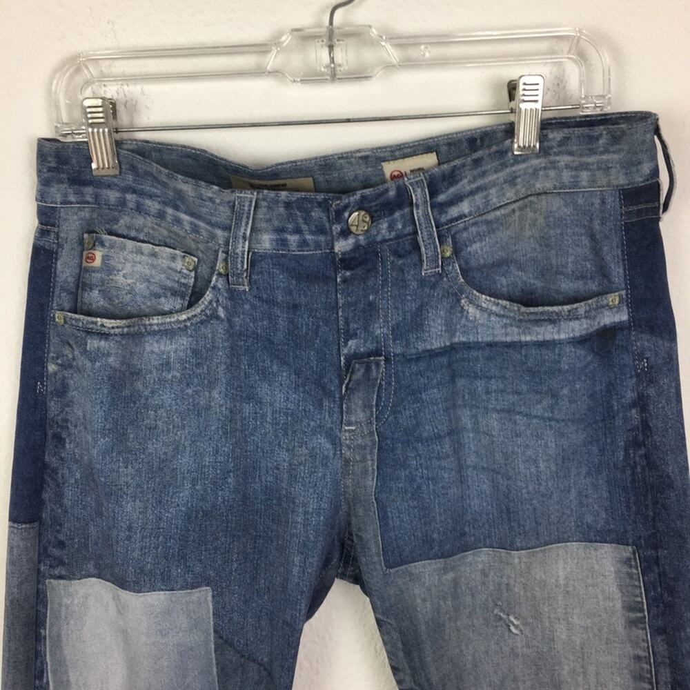 AG The Drew Blue  Straight Leg Boyfriend Printed Denim 28 - Picture 11 of 11